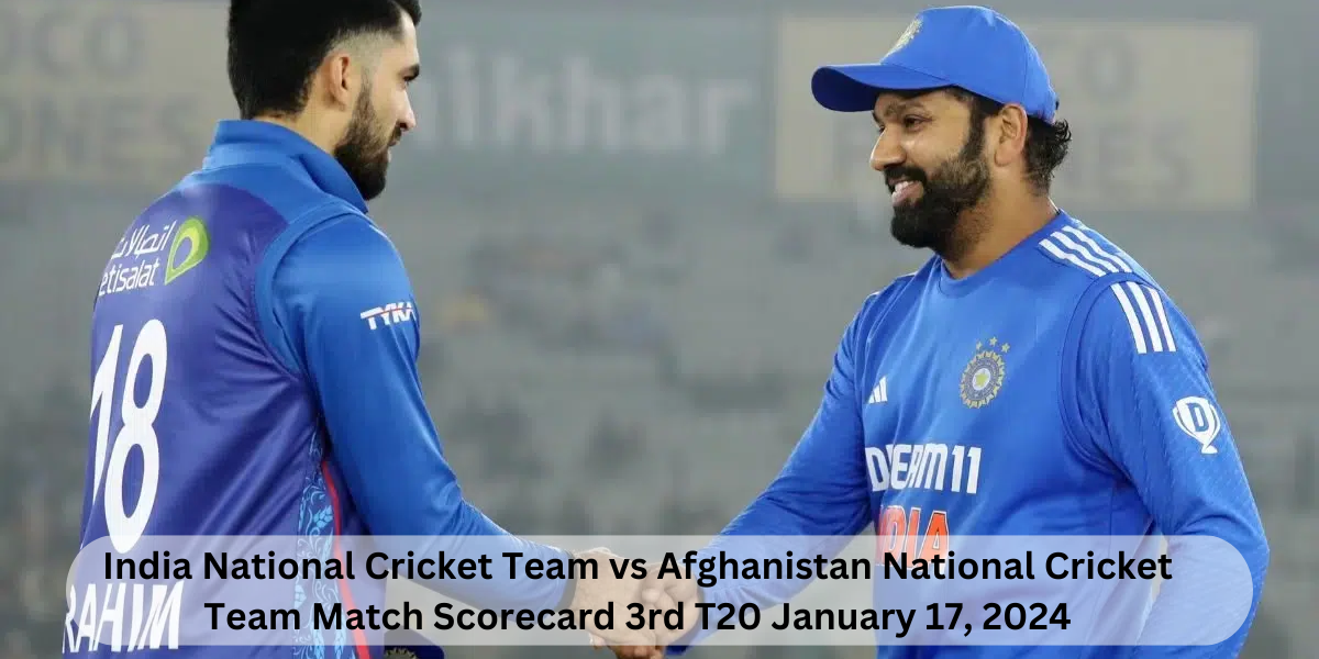 India National Cricket Team vs Afghanistan National Cricket Team Match Scorecard